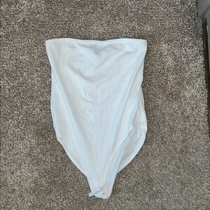 Forever 21 White Strapless Top